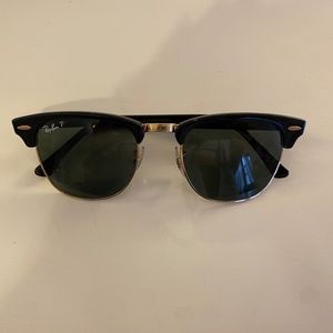 RAY-BAN CLUBMASTER CLASSIC - POLARIZED - BLACK  RB3016